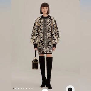 Farm Rio Mini pineapple sweater dress- Small